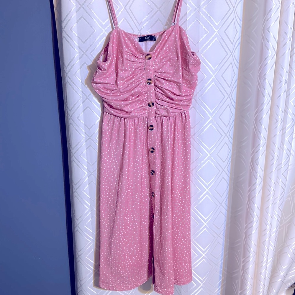 Polka dot spaghetti strap dress!